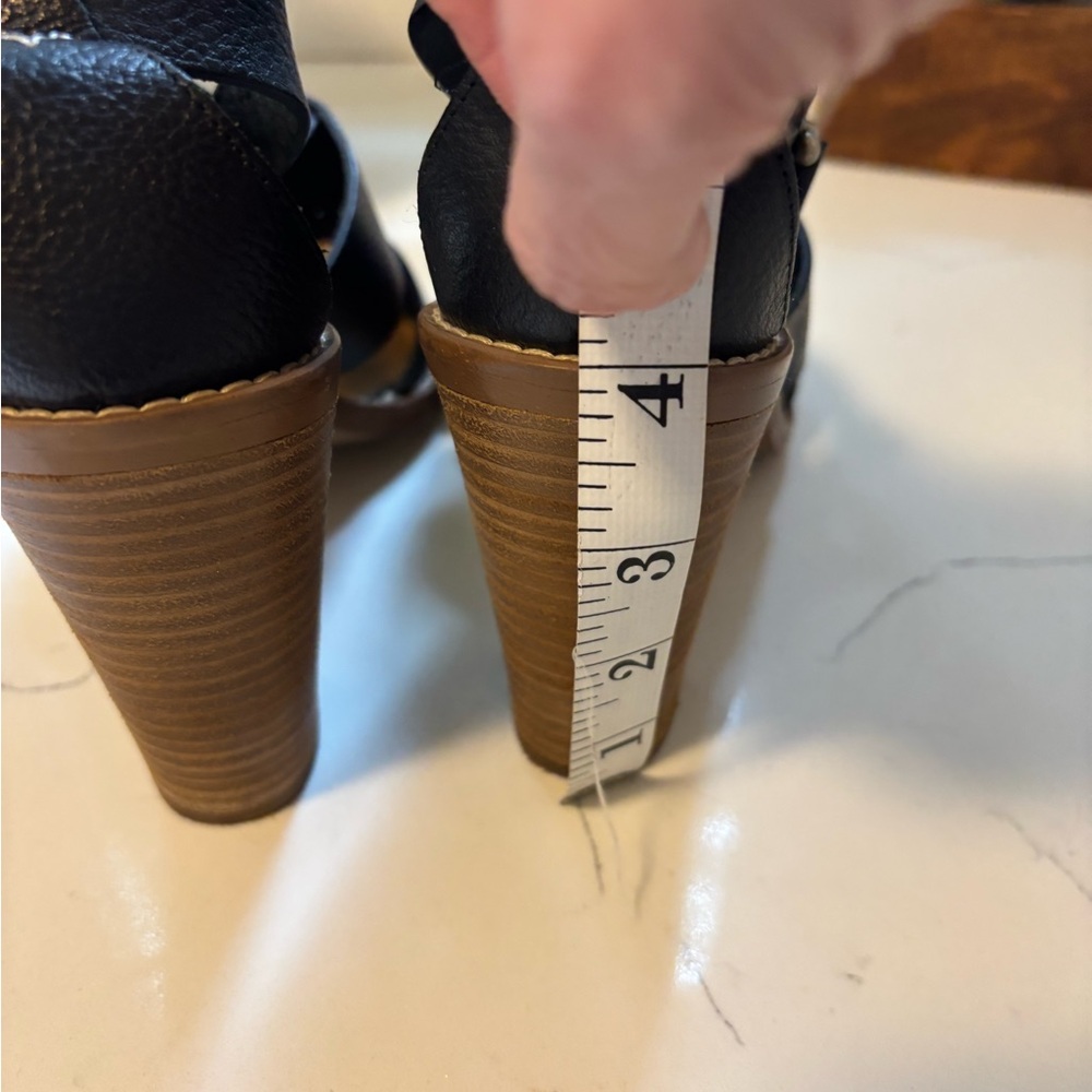 Madewell, Black Leather Heeled Sandals, 7 - Picture 5 of 9
